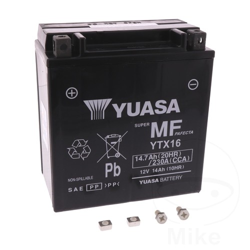 Yuasa battery ytx16 - battery, wet