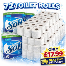 72 Toilet Rolls Soft White