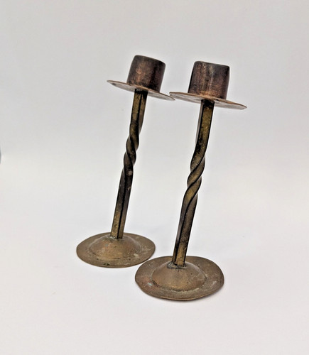 Vintage pair brass - pair, of