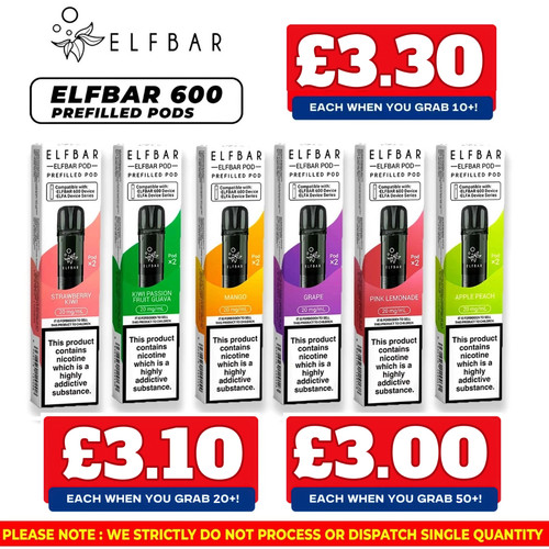 Elf bar 600 prefilled pods - prefilled,