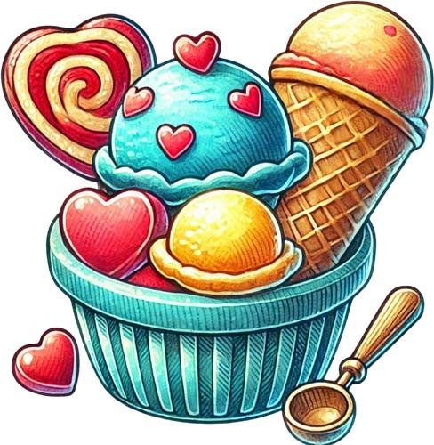 Valentine day ice - valentine's,