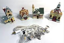 Vintage Lighted Xmas Village