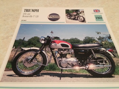 Motorcycle card triumph - triumph, 650