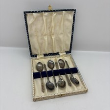 Vintage 6 Silver-Plated Teaspoons Spoon Set x 6 EPNS In Original Box