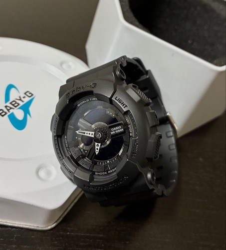 Casio baby black analog - baby-g,