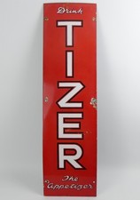 ORIGINAL TIZER (THE APPETIZER) ENAMEL SIGN