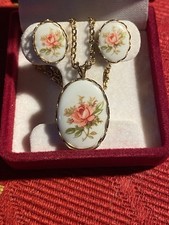 Vintage Porcelain Pendant