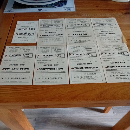 Oxford football programmes - oxford,