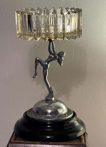 Rare art deco chrome - rare, lady