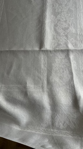 Vintage pure white damask - vintage,