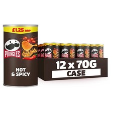 Pringles Hot & Spicy Crisps 12