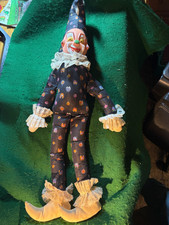 VINTAGE PLASTIC FACED CLOWN DOLL