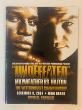 Floyd Mayweather Vs Ricky Hatton Official Programme + Unused Fight Ticket