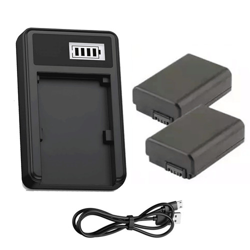 Charger 2pc battery sony - charger,