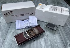 DANBURY MINT CHRYSLER NEW YORKER CONVERTIBLE 1958 MAROON DIECAST 1:24 BOXED