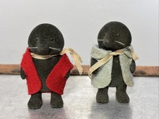 Vintage Sylvanian families McBurrows mole figure x 2 Children 1980s
