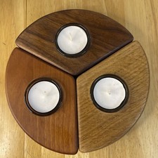 Wooden Tealight Candle Holders