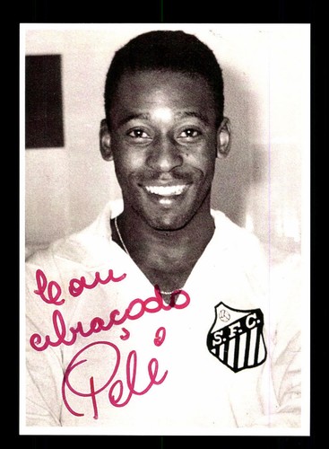 Pele autograph card santos - autograph,