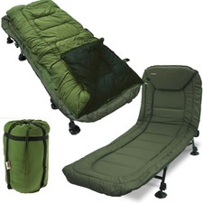 NGT 6 Leg Recliner Bedchair Carp Coarse Fishing + NGT 5 Season Warm Sleeping Bag