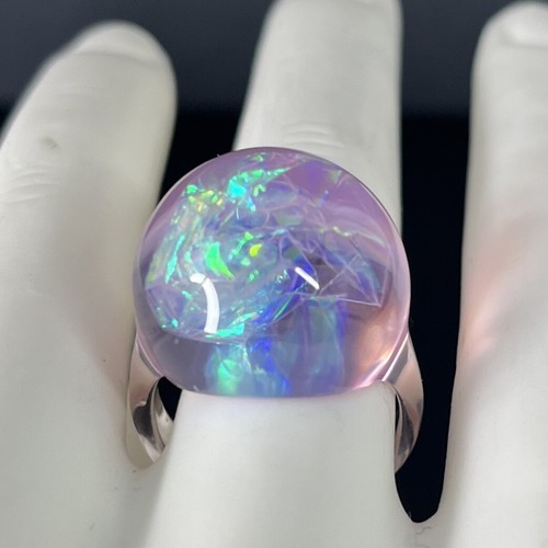 Pink clear lucite - clear,