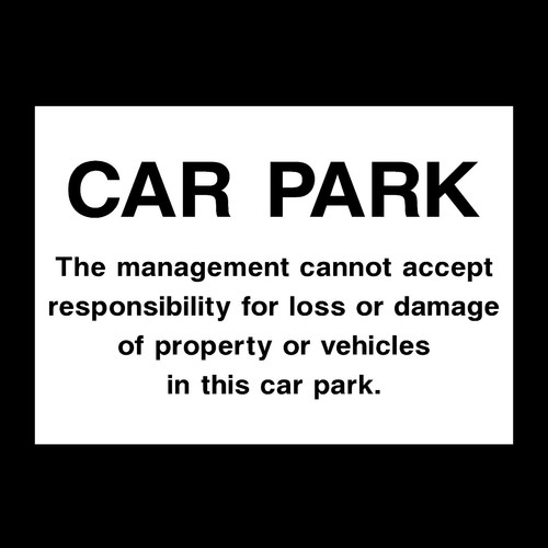 Car park used your own - car, risk