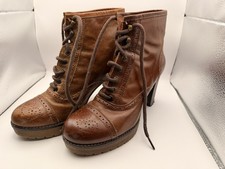 Bertie Brown Leather Lace-Up