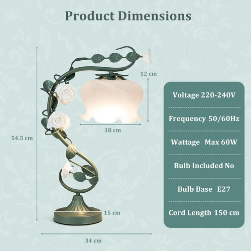 Retro bedside table - table, lamp