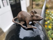 Solid Bronze Cold Painted Rat