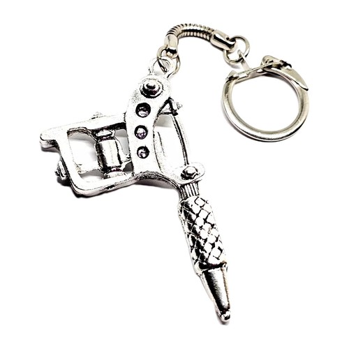 Tattoo gun keyring - gun,