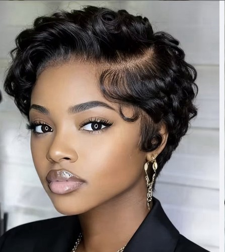 Curly pixie 13x4 - lace, frontal