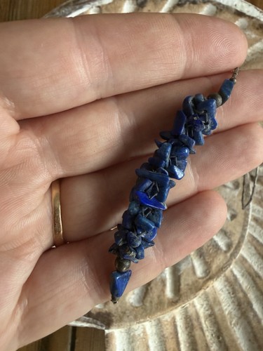 Vintage antique lapis - or,