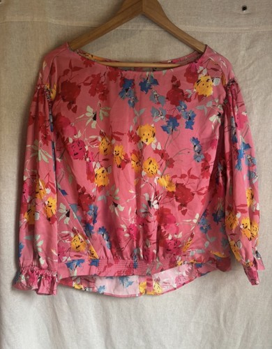 Ladies pink floral top - ladies, top.