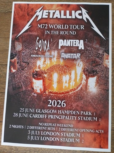 Metallica live band music - live,