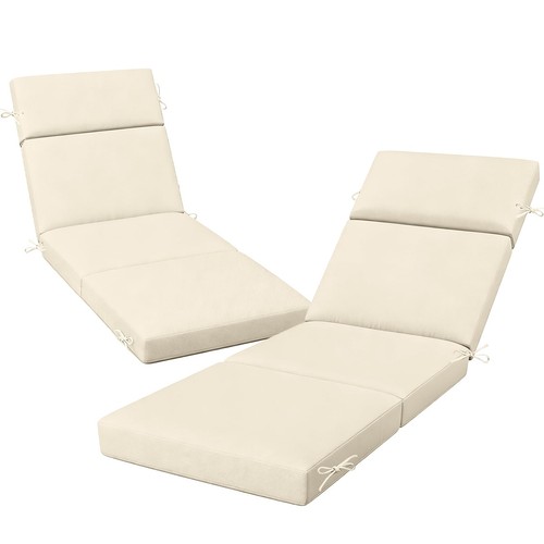 Outdoor chaise lounge cushions - chaise,