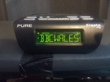 Radio alarm bedside clock Pure