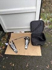 Pearl Double Bass Drum Pedal. Base Plate. Two Tone Beater. Case. Free Postage.