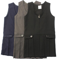 Girls Pinafore Box Pleated