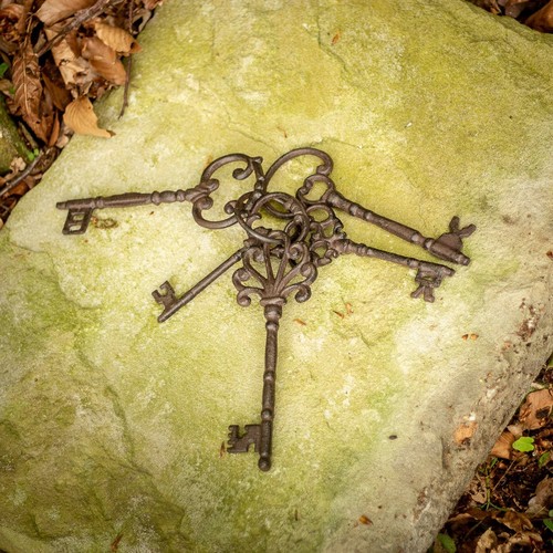 Antique key decoration - key,