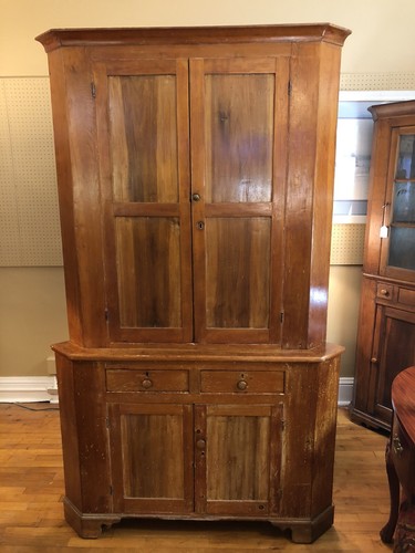 Antique corner cupboard - antique,