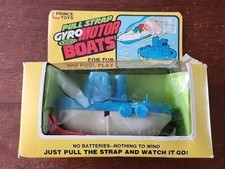 Rare Vintage Gyro Motor Boat Pool Tub Toy Still In Box!