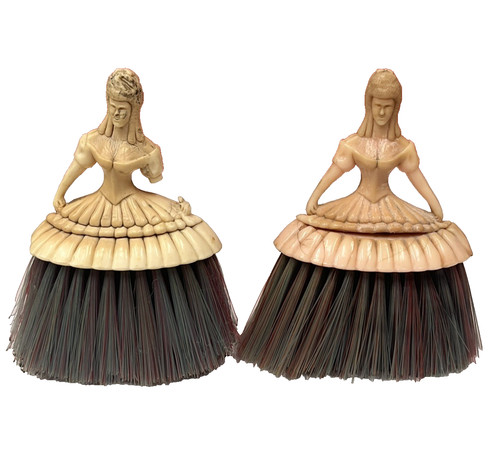 Two vintage crinoline lady - crinoline,