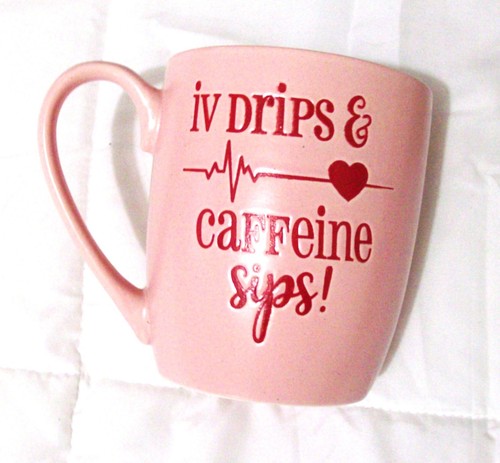 Drips caffeine sips mug - iv,