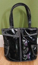 Tula T2 Black PVC Corset Handbag with Hood RARE