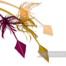 Barbed Arrowhead Turkey Quill Feather for Millinery, Hats & Fascinators