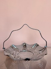 Vintage Pierced Chrome Cake /