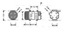 AVA Aircon Compressor SCAK016