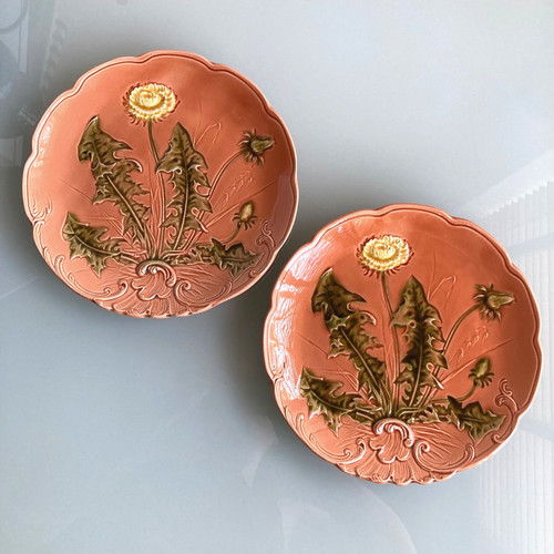 Majolica plate zell baden - majolica,