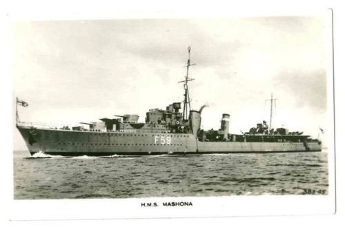Hms mashona royal navy - mashona,