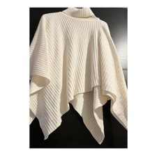 Cream Poncho One Size NWOT