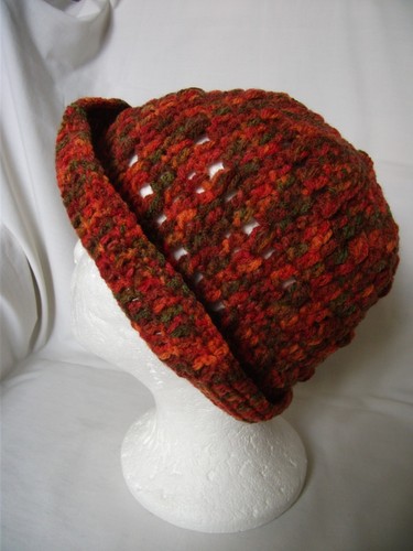 Hand crocheted cloche hat - hand,